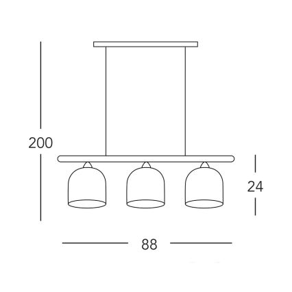 Kolarz A1352.83.Au.100 - Lampadario con filo NONNA 3xE27/60W/230V cervo quercia/bianco/oro