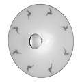 Kolarz A1353.61.XL.5.Gr.100 - Lampada da parete NONNA 1xE27/100W/230V grigio cervo
