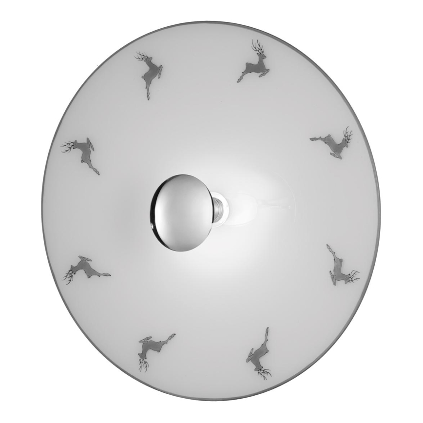 Kolarz A1353.61.XL.5.Gr.100 - Lampada da parete NONNA 1xE27/100W/230V grigio cervo