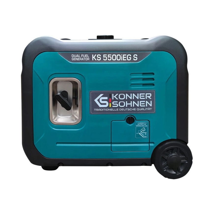 Könner & Söhnen 13046 - Generatore elettrico inverter a gas e benzina KS 5500iEG S 5500W