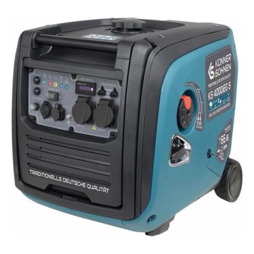 Könner & Söhnen 5106 - Generatore elettrico inverter a gas e benzina KS 4000iEG S 4000W