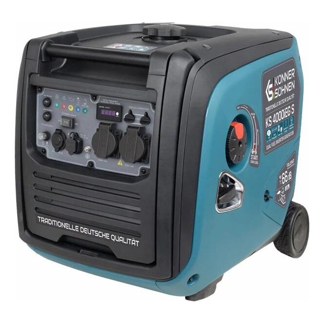 Könner & Söhnen 5106 - Generatore elettrico inverter a gas e benzina KS 4000iEG S 4000W