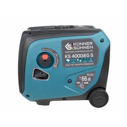 Könner & Söhnen 5106 - Generatore elettrico inverter a gas e benzina KS 4000iEG S 4000W