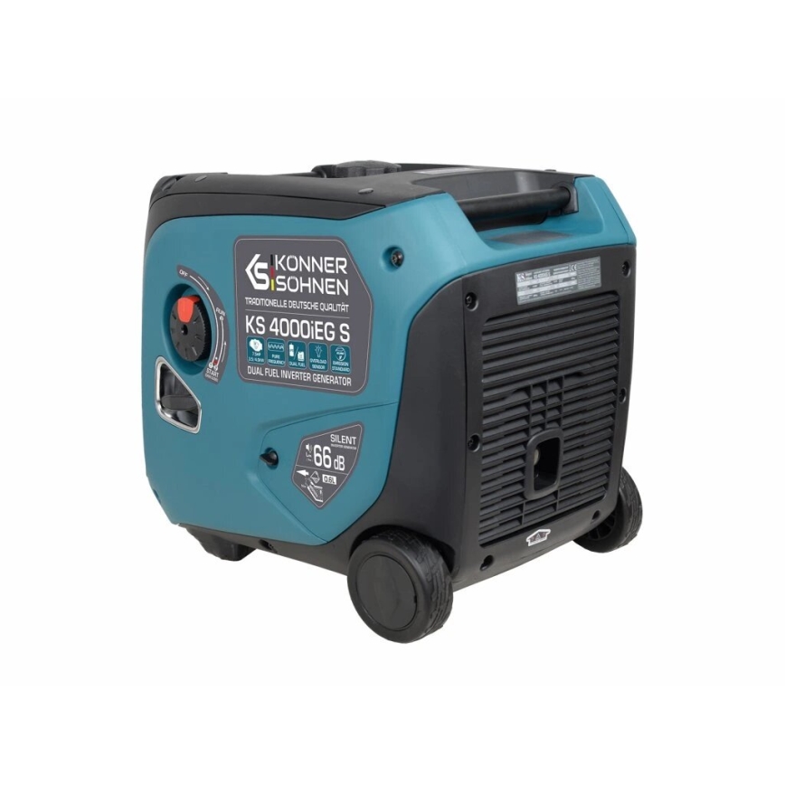 Könner & Söhnen 5106 - Generatore elettrico inverter a gas e benzina KS 4000iEG S 4000W