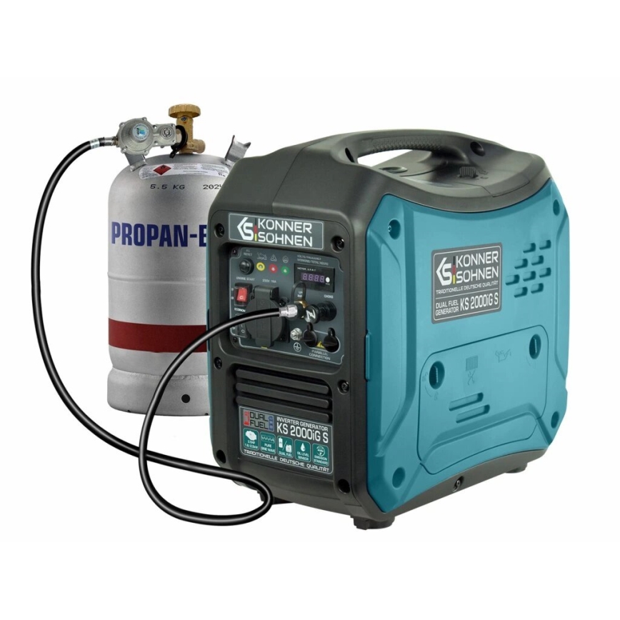 Könner & Söhnen KS7869 - Generatore inverter a gas e benzinaKS 2000iG S 2000W
