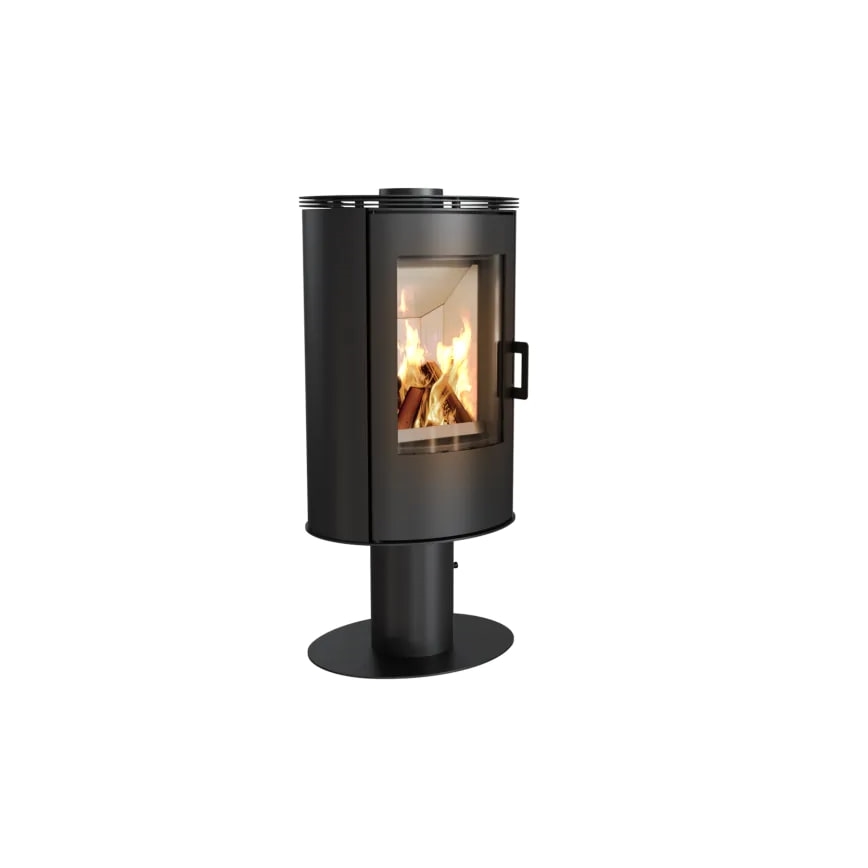 Kratki - Stufa a legna in acciaio per camino 8kW 150mm