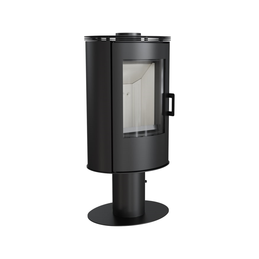 Kratki - Stufa a legna in acciaio per camino 8kW 150mm