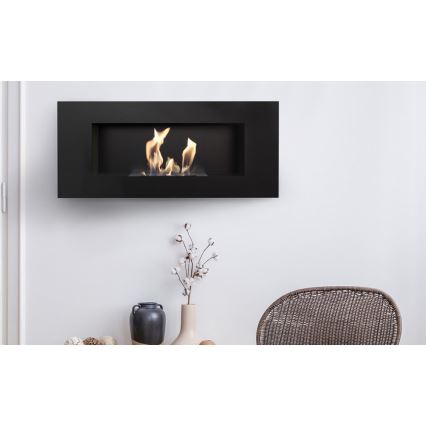 Kratki - Integrato Caminetto BIO 40x90 cm 2kW nero