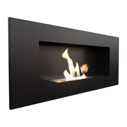 Kratki - Integrato Caminetto BIO 40x90 cm 2kW nero