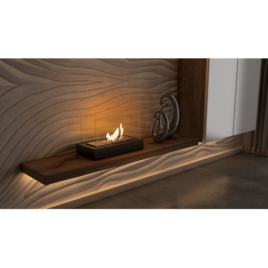 Kratki - Camino BIO 21,8x35,4 cm 1kW nero
