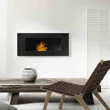 Kratki - Integrato Caminetto BIO 40x120 cm 3x1,1kW nero