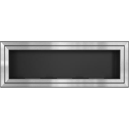 Kratki - Integrato Caminetto BIO 65x180 cm 3x2,5kW cromo lucido