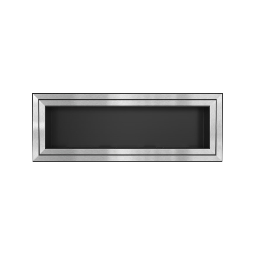 Kratki - Integrato Caminetto BIO 65x180 cm 3x2,5kW cromo lucido