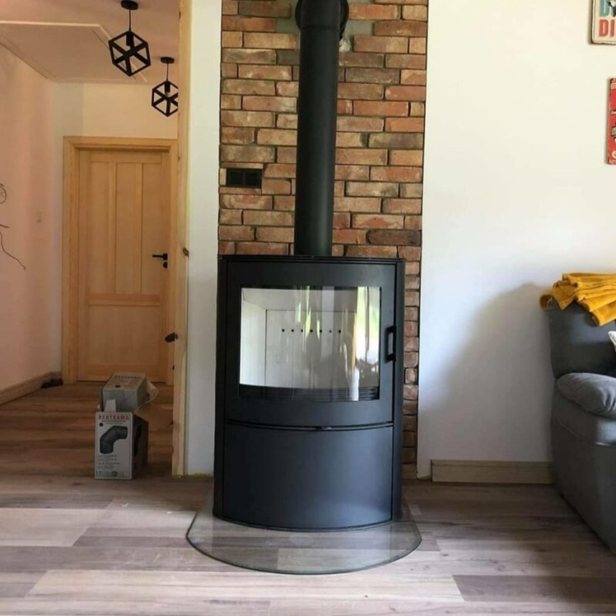 Kratki - Caminetto in acciaio 10kW 150mm