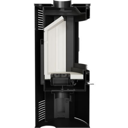 Kratki - Caminetto in acciaio 10kW 150mm