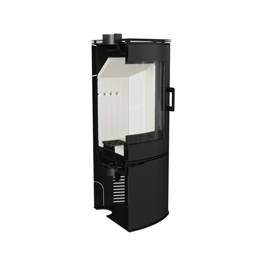 Kratki - Caminetto in acciaio 10kW 150mm