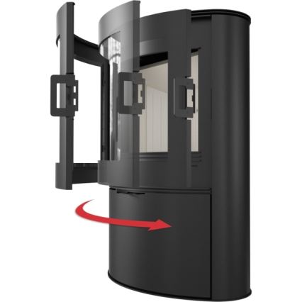 Kratki - Stufa a legna in acciaio per camino 10kW 150mm