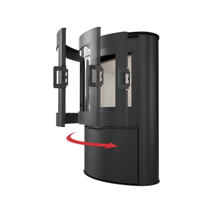 Kratki - Stufa a legna in acciaio per camino 10kW 150mm