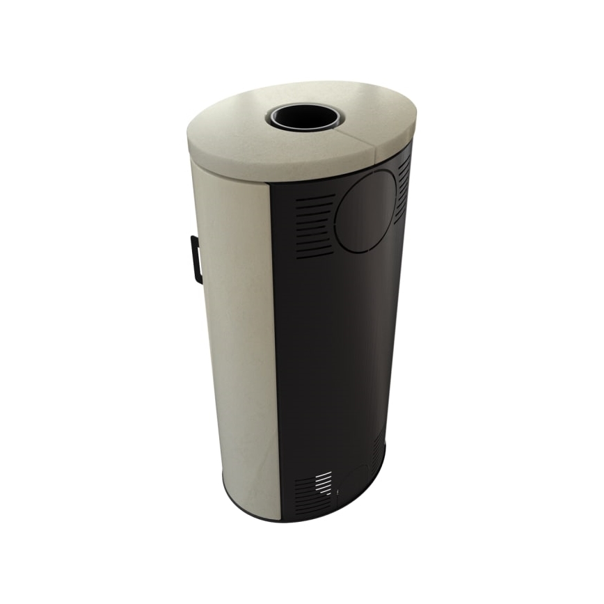 Kratki - Caminetto in acciaio 8kW 150mm