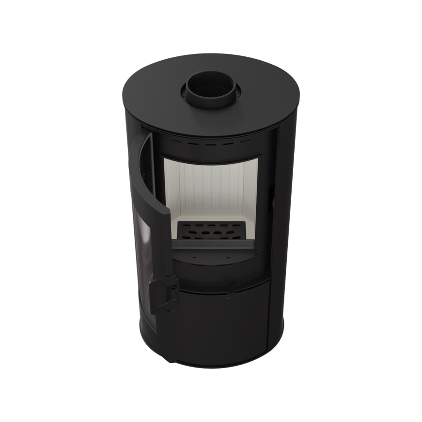 Kratki - Caminetto in acciaio 8kW 150mm