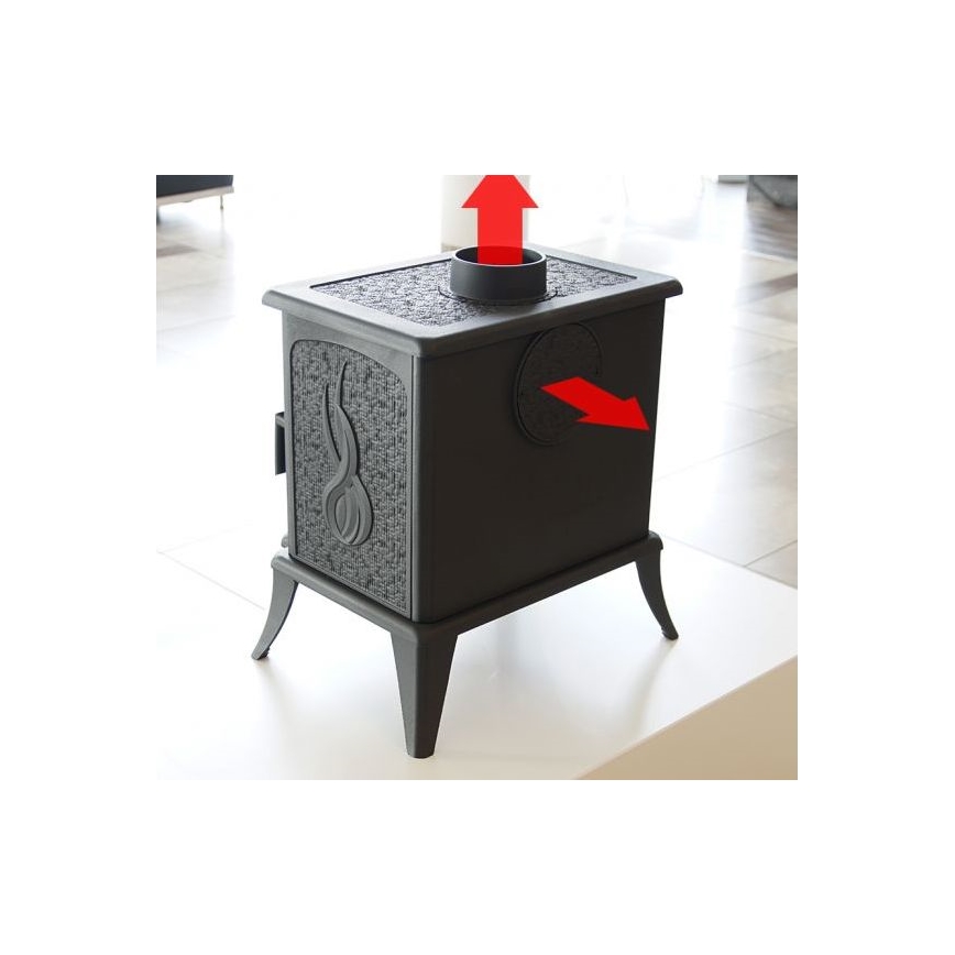 Kratki - Caminetto in ghisa 5kW 130mm
