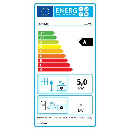 Kratki - Caminetto in ghisa 5kW 130mm