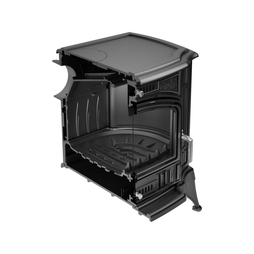Kratki - Stufa a legna in ghisa 10kW 130mm
