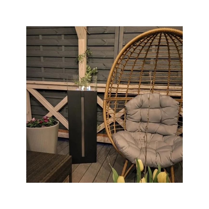 Kratki - Caminetto BIO 113,6x35,9 cm 2kW nero
