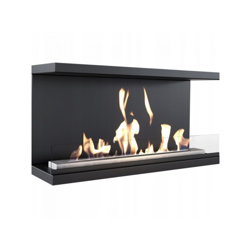 Kratki - Integrato Caminetto BIO 50x100 cm 3,5kW nero