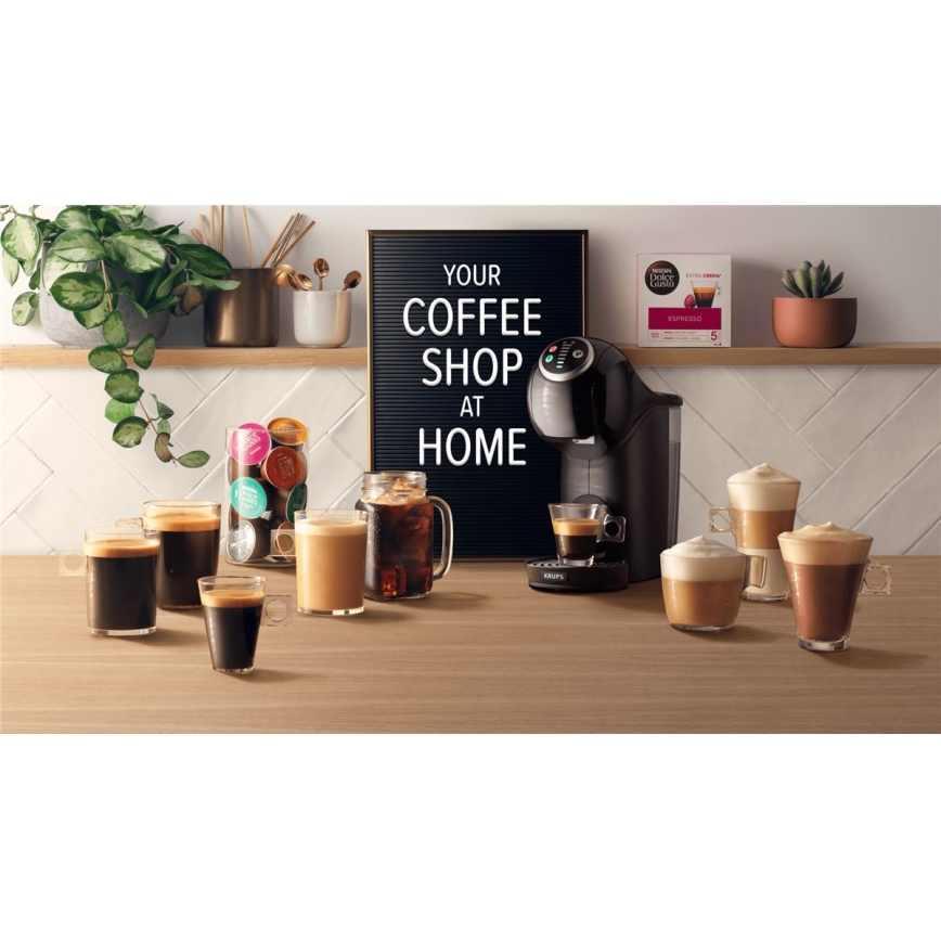 Krups - Macchina da caffè a capsule NESCAFÉ DOLCE GUSTO GENIO S 1500W antracite