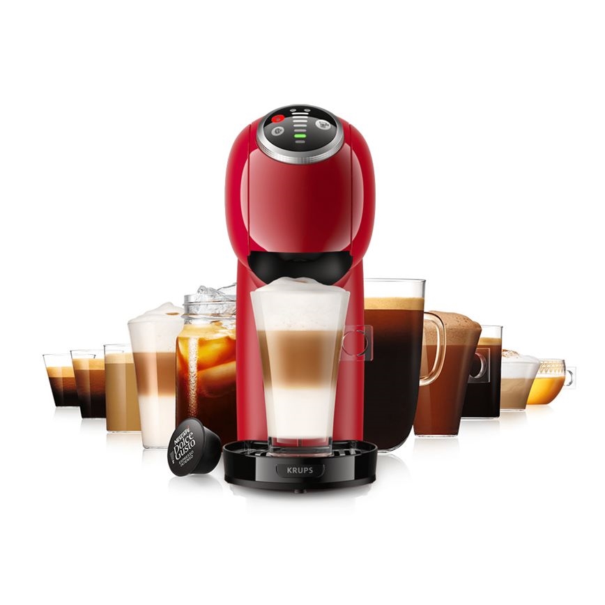 Krups - Macchina da caffè a capsule NESCAFÉ DOLCE GUSTO GENIO S PLUS 1500W rosso