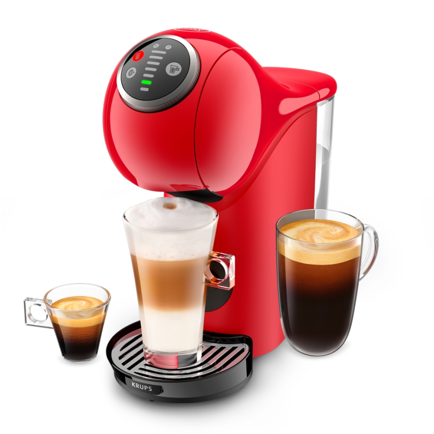 Krups - Macchina da caffè a capsule NESCAFÉ DOLCE GUSTO GENIO S PLUS 1500W rosso