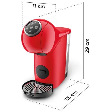Krups - Macchina da caffè a capsule NESCAFÉ DOLCE GUSTO GENIO S PLUS 1500W rosso