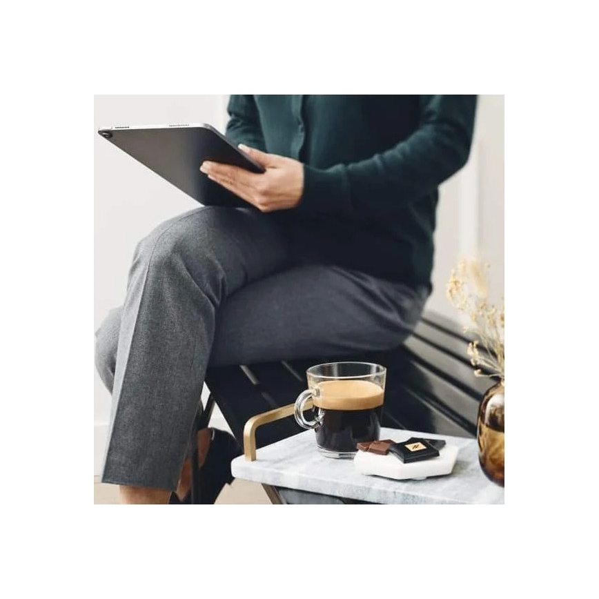 Krups - Macchina da caffè a capsule NESPRESSO Essenza mini 1310W/230V bianco