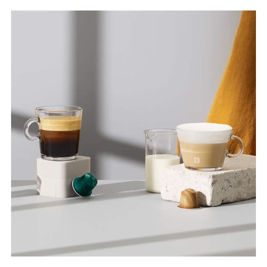 Krups - Macchina da caffè a capsule NESPRESSO Essenza mini 1310W/230V bianco