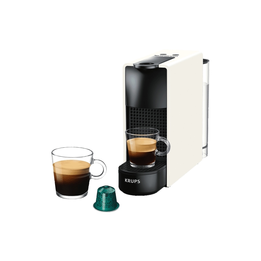 Krups - Macchina da caffè a capsule NESPRESSO Essenza mini 1310W/230V bianco