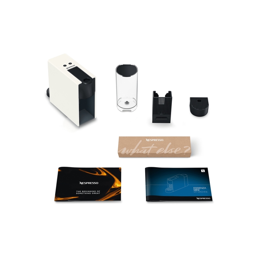 Krups - Macchina da caffè a capsule NESPRESSO Essenza mini 1310W/230V bianco