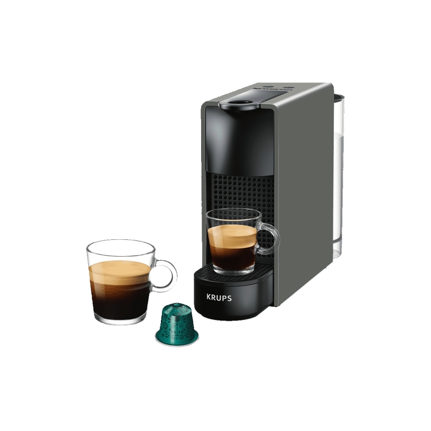 Krups - Macchina da caffè a capsule NESPRESSO Essenza mini 1310W/230V grigio