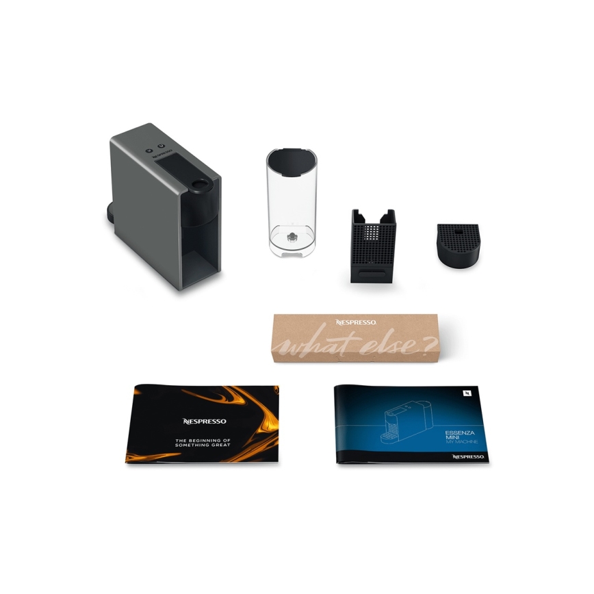 Krups - Macchina da caffè a capsule NESPRESSO Essenza mini 1310W/230V grigio