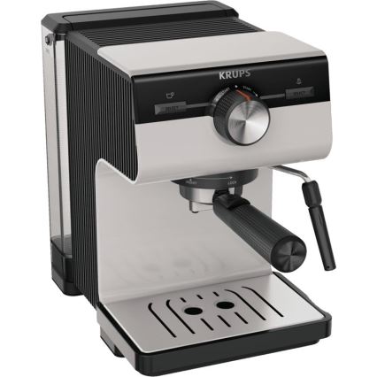 Krups - Macchina da caffè a leva per two tazze AUTHENTIC 1450W/230V grigio