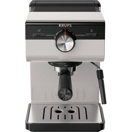 Krups - Macchina da caffè a leva per two tazze AUTHENTIC 1450W/230V grigio