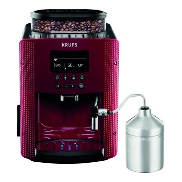 Krups - Macchina da caffè automatica con contenitore per il latte ESSENTIAL 1450W/230V rosso
