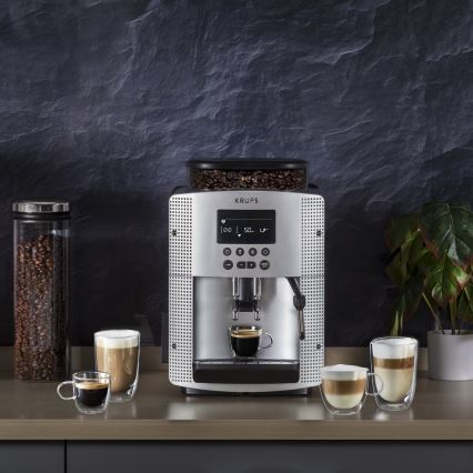 Krups - Macchina da caffè automatica ESSENTIAL 1450W/230V argento