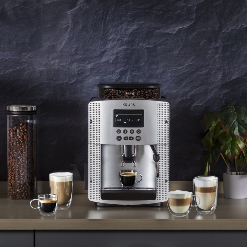 Krups - Macchina da caffè automatica ESSENTIAL 1450W/230V argento