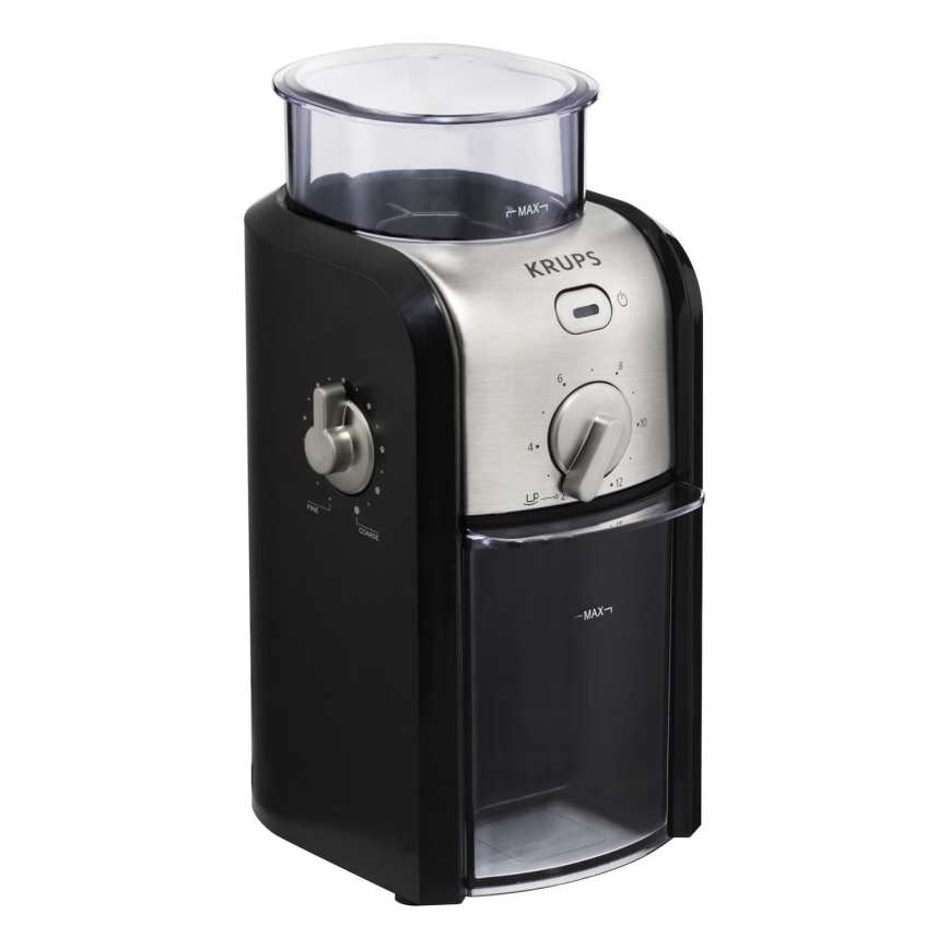 Krups - Macinacaffè elettrico in grani 110W/230V acciaio inossidabile/nero