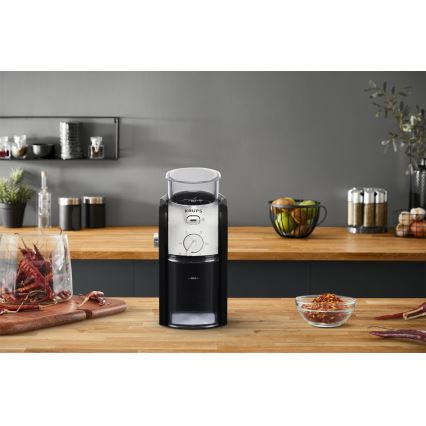 Krups - Macinacaffè elettrico in grani 110W/230V acciaio inossidabile/nero