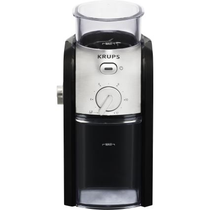 Krups - Macinacaffè elettrico in grani 110W/230V acciaio inossidabile/nero