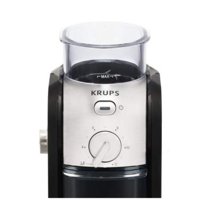 Krups - Macinacaffè elettrico in grani 110W/230V acciaio inossidabile/nero