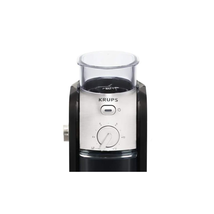 Krups - Macinacaffè elettrico in grani 110W/230V acciaio inossidabile/nero