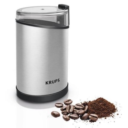 Krups - Macinacaffè elettrico in grani 85g FAST-TOUCH 200W/230V cromo